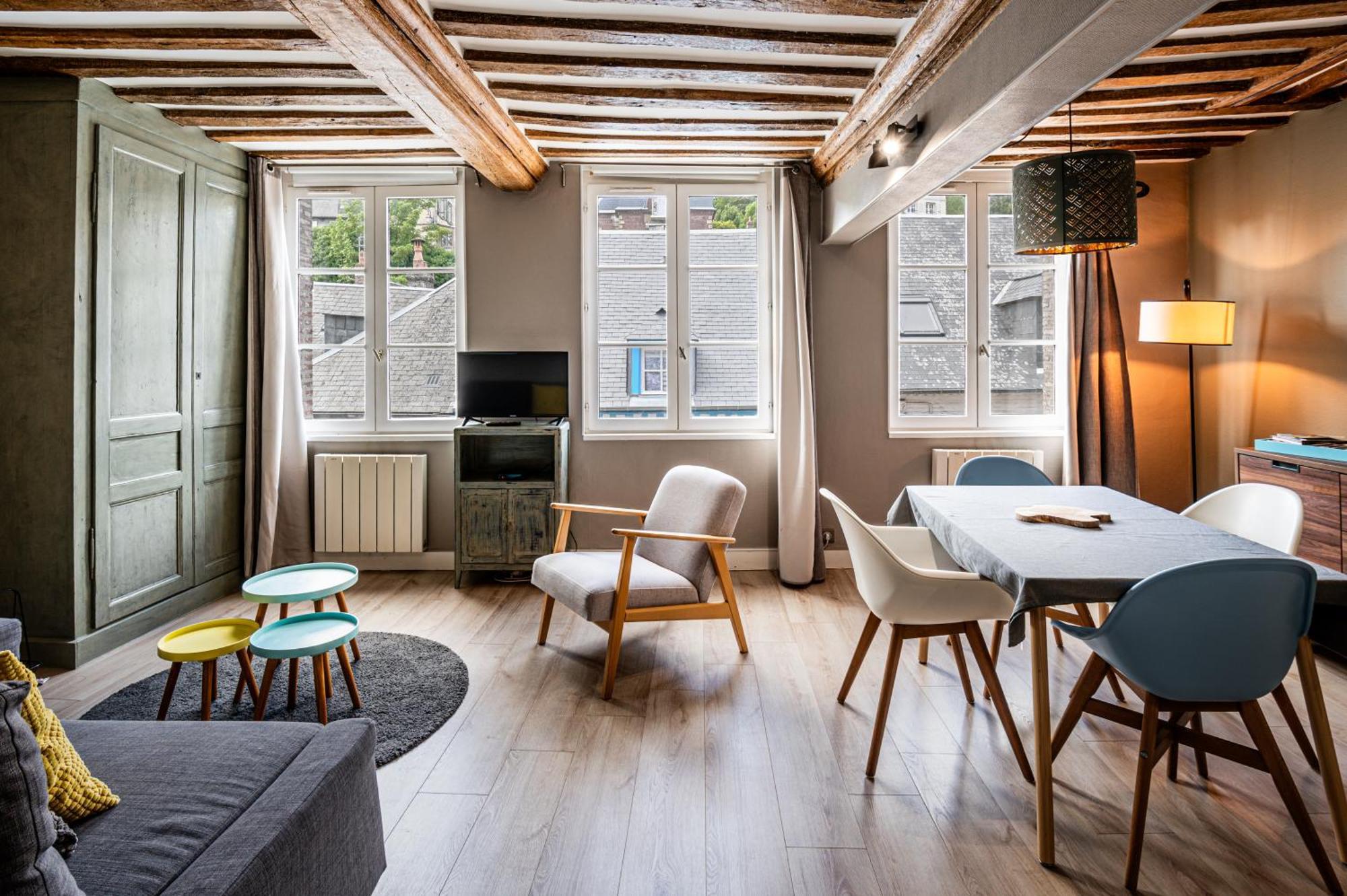 Cosy Loft - Plein Centre D'Honfleur Apartment Ngoại thất bức ảnh